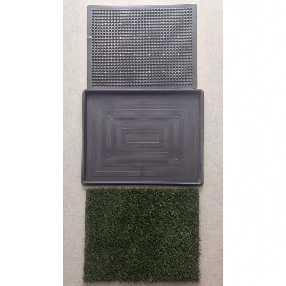 20x25 Reusable Artificial Grass Dog Pee Pad with Tray Indoor Outdoor Potty Turf